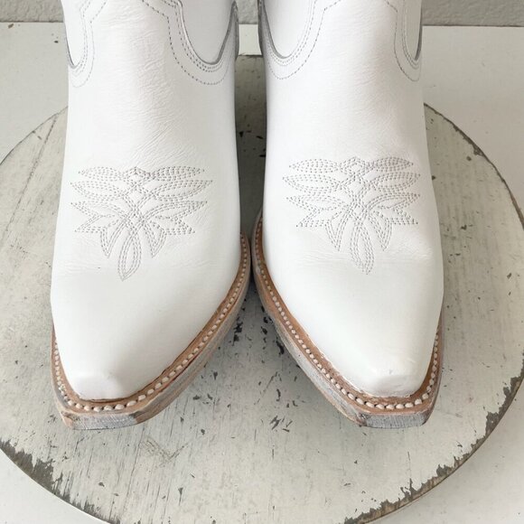 Lane MEGAN MORONEY Cowboy Boots Smokeshow Womens 9.5 White Western Cowgirl Tall - Picture 10 of 10